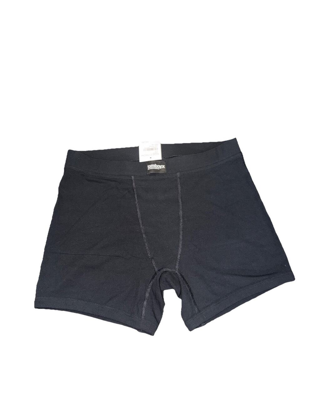 NWT TomboyX Black Boyshort Underwear Cotton Blend Sz MEDIUM (AD13)